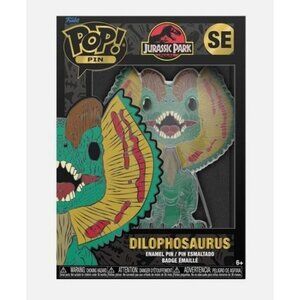 Funko Pop Pin Jurassic Park Dilophosaurus SE Enamel Pin With Removable Stand